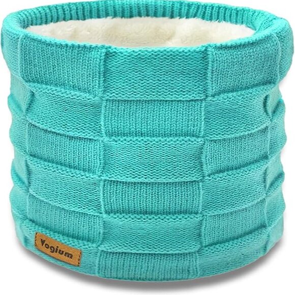 Fleece-Lined Chunky Knit Thermal Neck Warmer/Gaiter - Picture 1 of 5